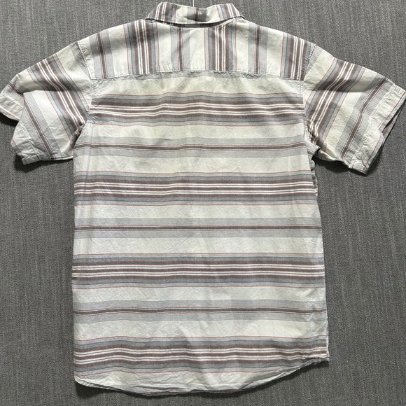 Columbia Mens Short Sleeve Button Up Shirt Lot 2 Plaid Striped Cotton Green M - Picture 7 of 10